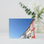 Traditionelle portugiesische Häuser: Angra do Hero Postkarte (Stehend Vorderseite)