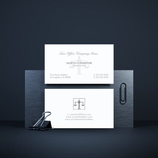 Traditionelle Rechtsanwälte Visitenkarte