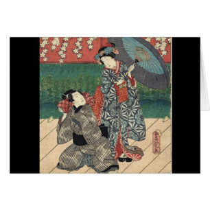 traditionelle Regenschirm-Kimono-Japaner-Geisha
