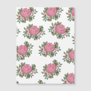 Traditionelle Rose Magnetkarte