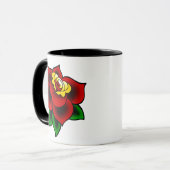 Traditionelle Rosen-Tätowierungs-Kaffee-Tasse Tasse (Vorderseite Links)