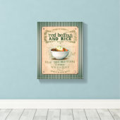 Traditionelle Rote Bohnen & Reis Leinwanddruck (Insitu (Holzboden))