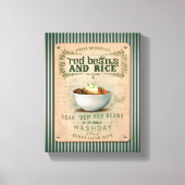 Traditionelle Rote Bohnen & Reis Leinwanddruck (Vorderseite)