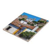 Traditionelle rote Dachhäuser| Portugal Fliese (Seite)