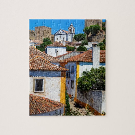 Traditionelle rote Dachhäuser| Portugal Puzzle (Vertikal)