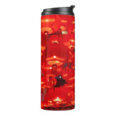 Traditionelle rote Laternen für chinesisch-neu dek Thermosbecher (Nach links gedreht)
