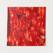 Traditionelle rote Laternen für chinesisch-neu dek Wandteppich (Vorderseite (Horizontal))