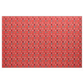 Traditionelle rote Weihnachtsmuster grüne Bäume pi Stoff (Yard (91,4 cm))