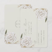 Traditionelle RSVP-Karte RSVP Karte (Vorne/Hinten)