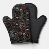 Traditionelle rumänische Pitchers (Farbe/Schwarz) Ofenhandschuh (Vorderseite/Rückseite)