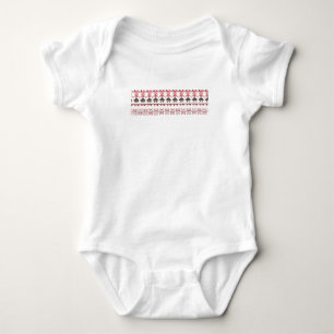 Traditionelle rumänische Volkskunstmotive Rumäni Baby Strampler