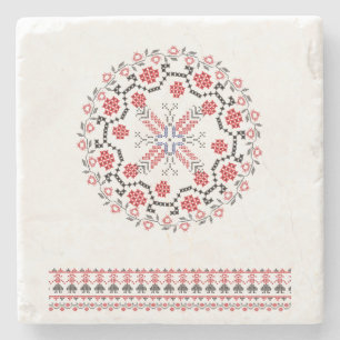 Traditionelle rumänische Volkskunstmotive Rumänien Steinuntersetzer