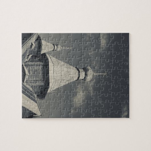 Traditionelle russisch-orthodoxe Holzkirche Puzzle (Horizontal)