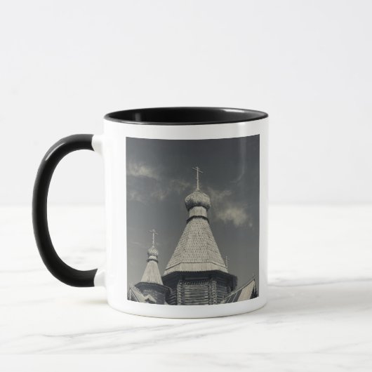 Traditionelle russisch-orthodoxe Holzkirche Tasse (Links)