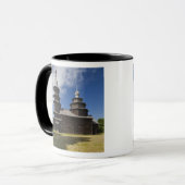 Traditionelle russisch-orthodoxe Holzkirche Tasse (Vorderseite Links)