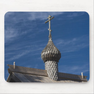 Traditionelle russisch-orthodoxe Kirche aus Holz Mousepad