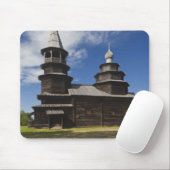 Traditionelle russisch-orthodoxe Kirche aus Holz Mousepad (Mit Mouse)