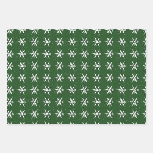 Traditionelle rustikale frohe Weihnachten Geschenkpapier Set (Vorderseite 2)