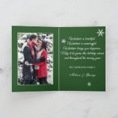 Traditionelle rustikale frohe Weihnachten Karte (Innenseite)