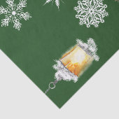 Traditionelle rustikale frohe Weihnachten Seidenpapier (Ausschnitt)