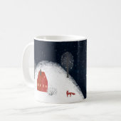 Traditionelle Rustikale Marine Roten Winter Frohe  Kaffeetasse (Vorderseite Links)