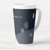 Traditionelle Rustikale Marine Roten Winter Frohe Milchtasse (Rechte Ecke)