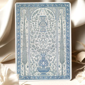 Traditionelle Saphir Cream Iznik Tile Muslime Einladung