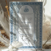 Traditionelle Saphir Cream Iznik Tile Muslime Einladung