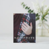 Traditionelle Save the Date Postkarte (Stehend Vorderseite)