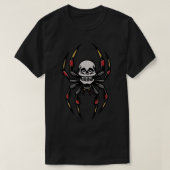 Traditionelle Schädelspinne - Traditionelle Tattoo T-Shirt (Design vorne)