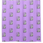 Traditionelle Schaver Duschvorhang (Vorderseite)