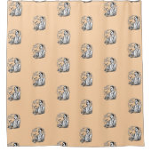 Traditionelle Schaver Duschvorhang (Vorderseite)