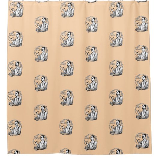 Traditionelle Schaver Duschvorhang (Vorderseite)