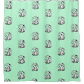 Traditionelle Schaver Duschvorhang (Vorderseite)