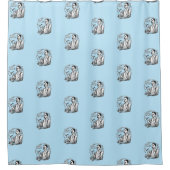 Traditionelle Schaver Duschvorhang (Vorderseite)