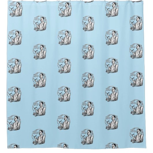 Traditionelle Schaver Duschvorhang (Vorderseite)