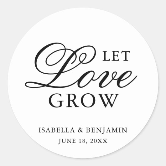 Traditionelle Schwarz-Weiß-Hochzeit Runder Aufkleber (Vorderseite)