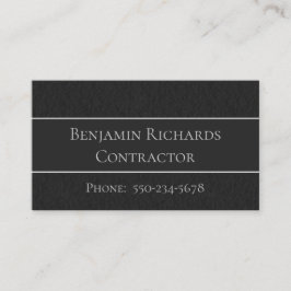 Traditionelle schwarze, graue und weiße Visitenkar Visitenkarte