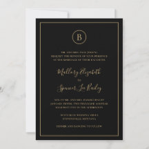 Traditionelle schwarze und goldene All-in-One-Hoch