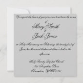 Traditionelle schwarze &White Schwäne, die Einladung (Rückseite)