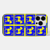 traditionelle schwedische Farben Symbole Schwedens iPhone Hülle (Rückseite (Horizontal))