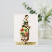 Traditionelle Schweizer Kostüme des Kantons Luzern Postkarte (Stehend Vorderseite)