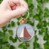 Traditionelle Segelbootfahrt auf dem Ijsselmeer Schlüsselanhänger (Hand)