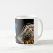 Traditionelle Seoul-Turm-Tasse Kaffeetasse (VorderseiteRechts)