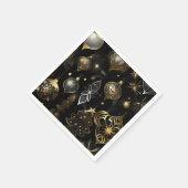 Traditionelle Silber- und Gold-Ornamente Serviette (Ecke)