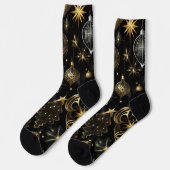 Traditionelle Silber- und Gold-Ornamente Socken (Linkes Detail)