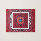 Traditionelle Sindhi Kultur Ajrak Muster Kunst Dru Puzzle (Horizontal)