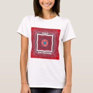 Traditionelle Sindhi Kultur Ajrak Muster Kunst Dru T-Shirt