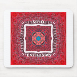 Traditionelle Sindhi-Kultur Ajrak-Muster-Kunststof Mousepad