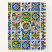 Traditionelle sizilianische Keramik Tile Muster Notizblock (Rückseite)